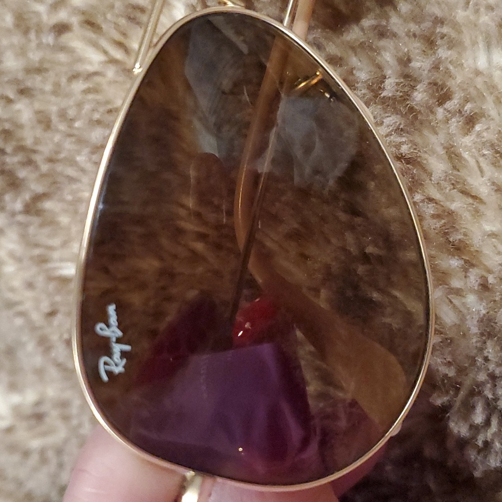 Ray Ban Aviator Large Gold Sunglasses and Case - Picture 8 of 11